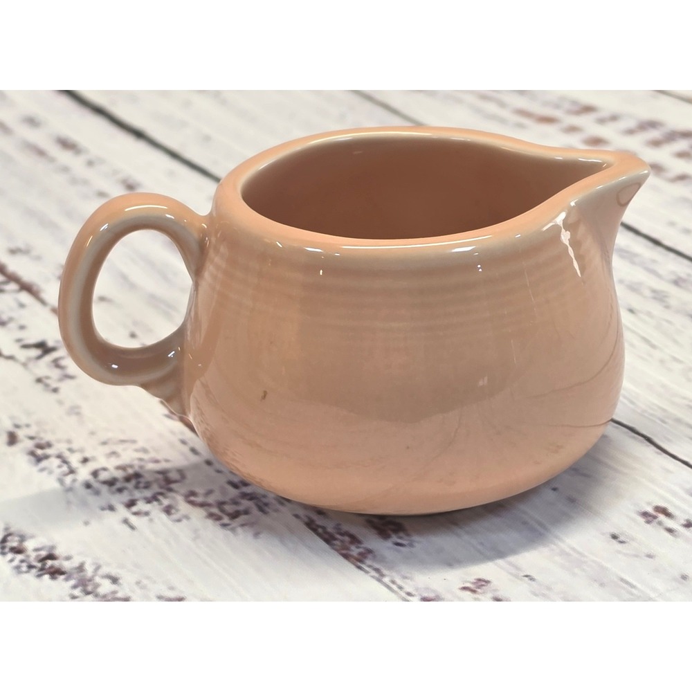Fiesta Creamer 8oz Apricot Good Vintage Art Deco Pottery Retired Home Laughlin